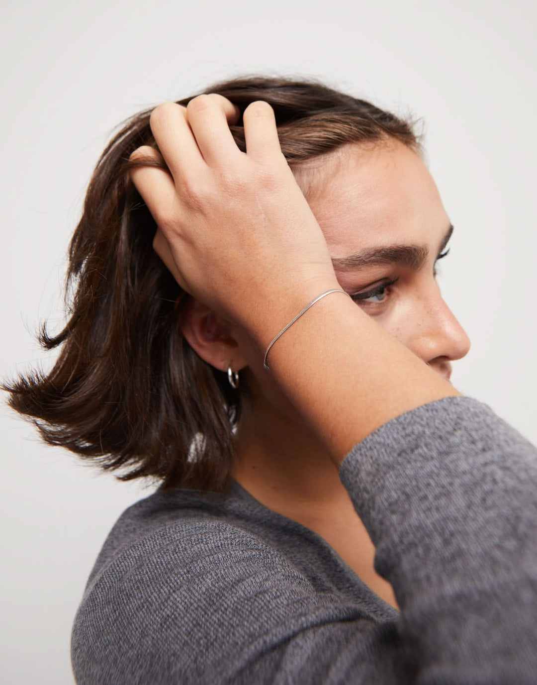 Sterling Silver Plated Hazte Silver Bracelet PUL2504MTL0000