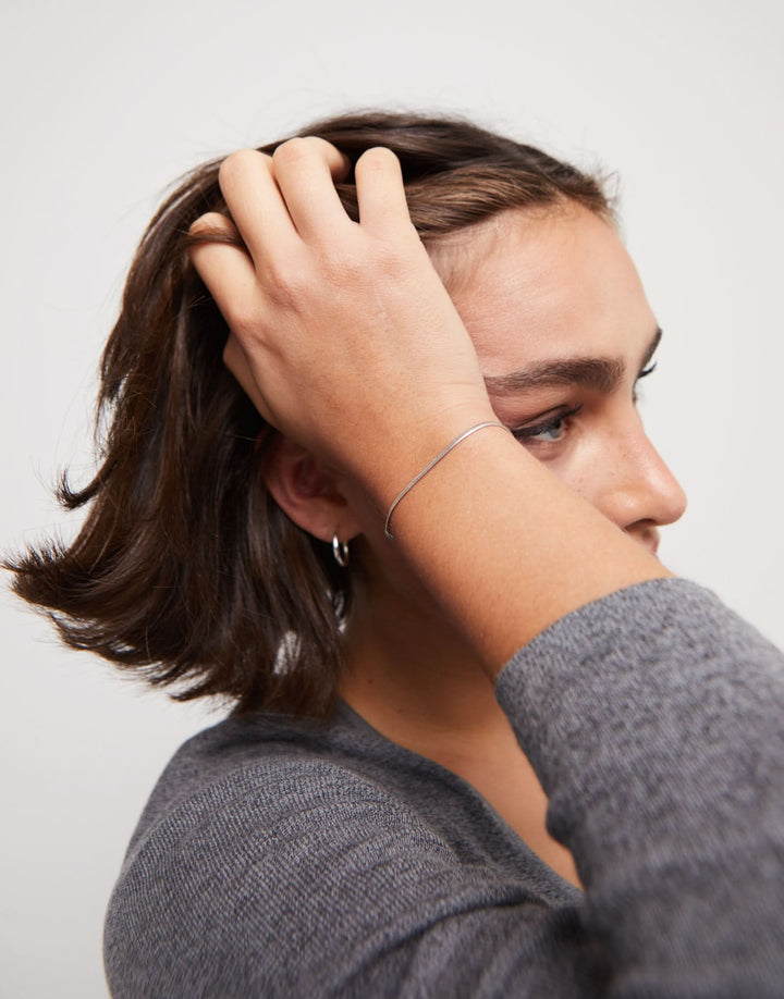 Sterling Silver Plated Hazte Silver Bracelet PUL2504MTL0000