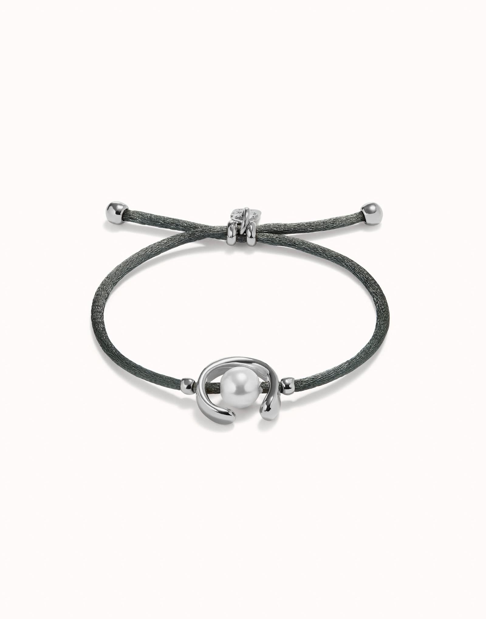 Sterling Silver Plated Ser Diferente Grey Bracelet PUL2505GRSMTL0M