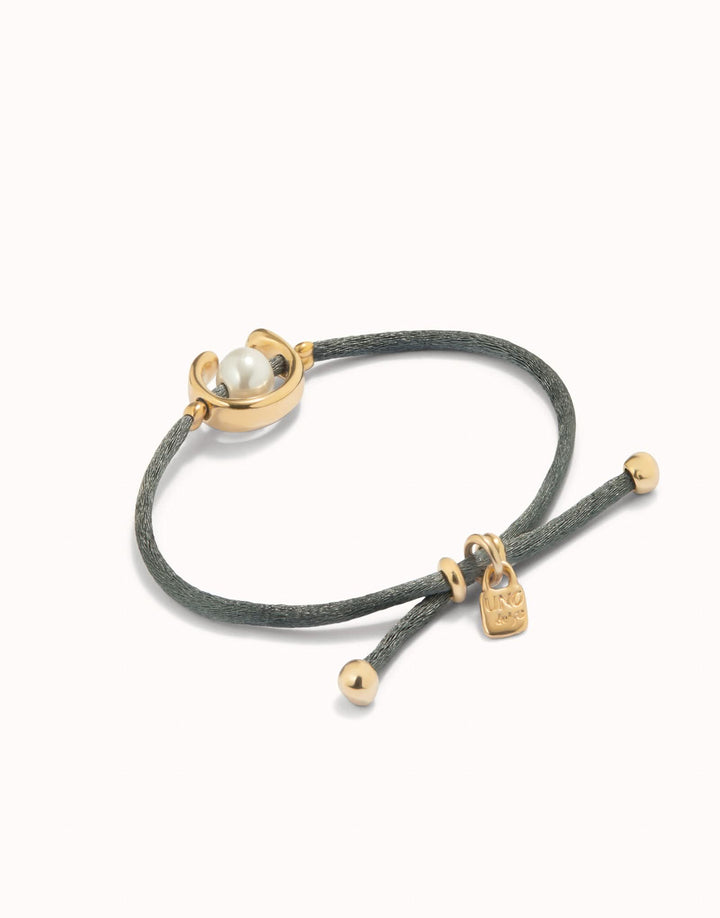 18k Gold Plated Ser Diferente Grey Bracelet PUL2505GRSORO0M