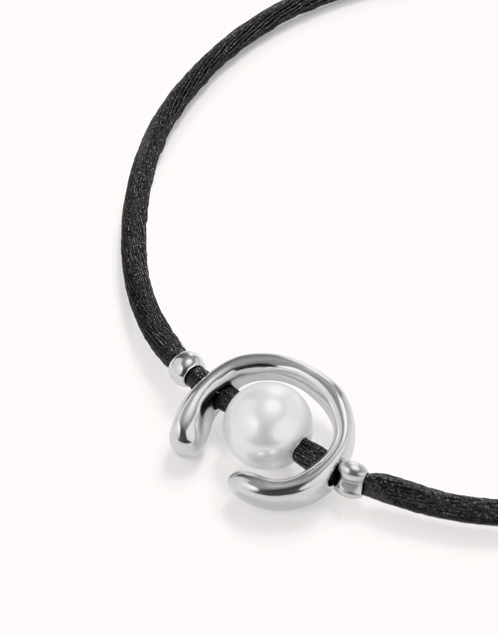 Sterling Silver Plated Ser Diferente Black Bracelet PUL2505NGRMTL0M