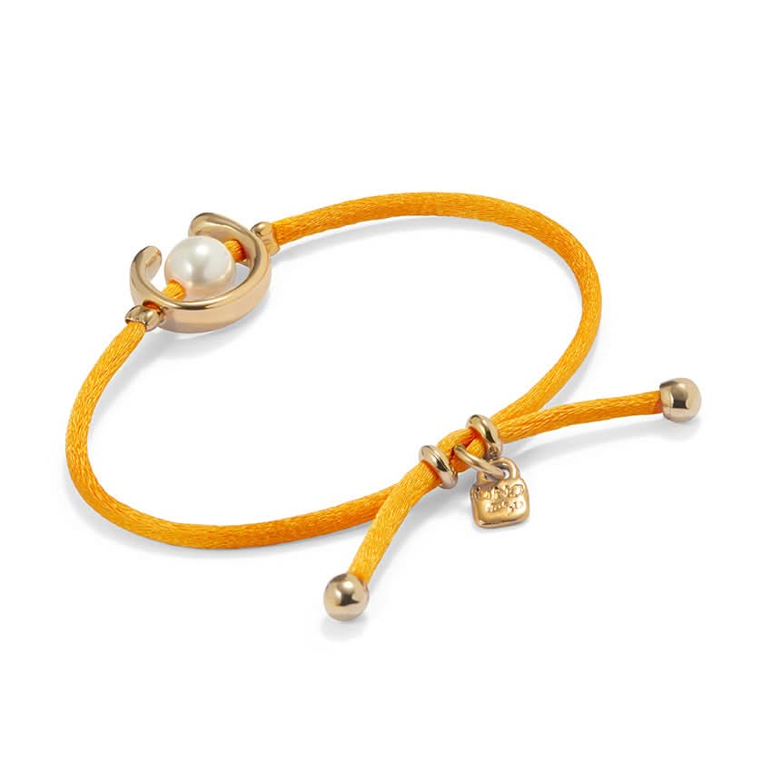 18k Gold Plated Ser Diferente Orange Bracelet PUL2505NRJORO0M