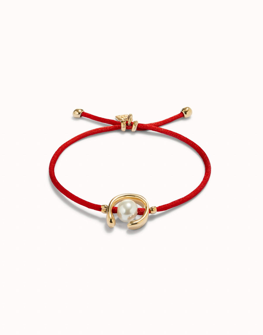 18k Gold Plated Ser Diferente Red Bracelet PUL2505ROJORO0M