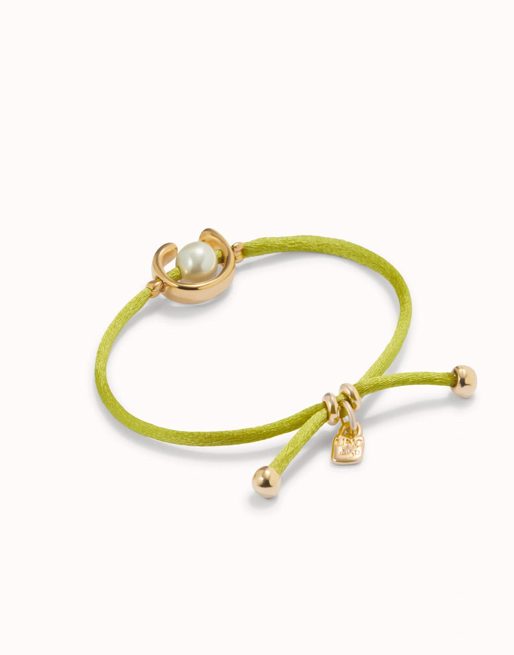 18k Gold Plated Ser Diferente Lime Green Bracelet PUL2505VDLORO0M
