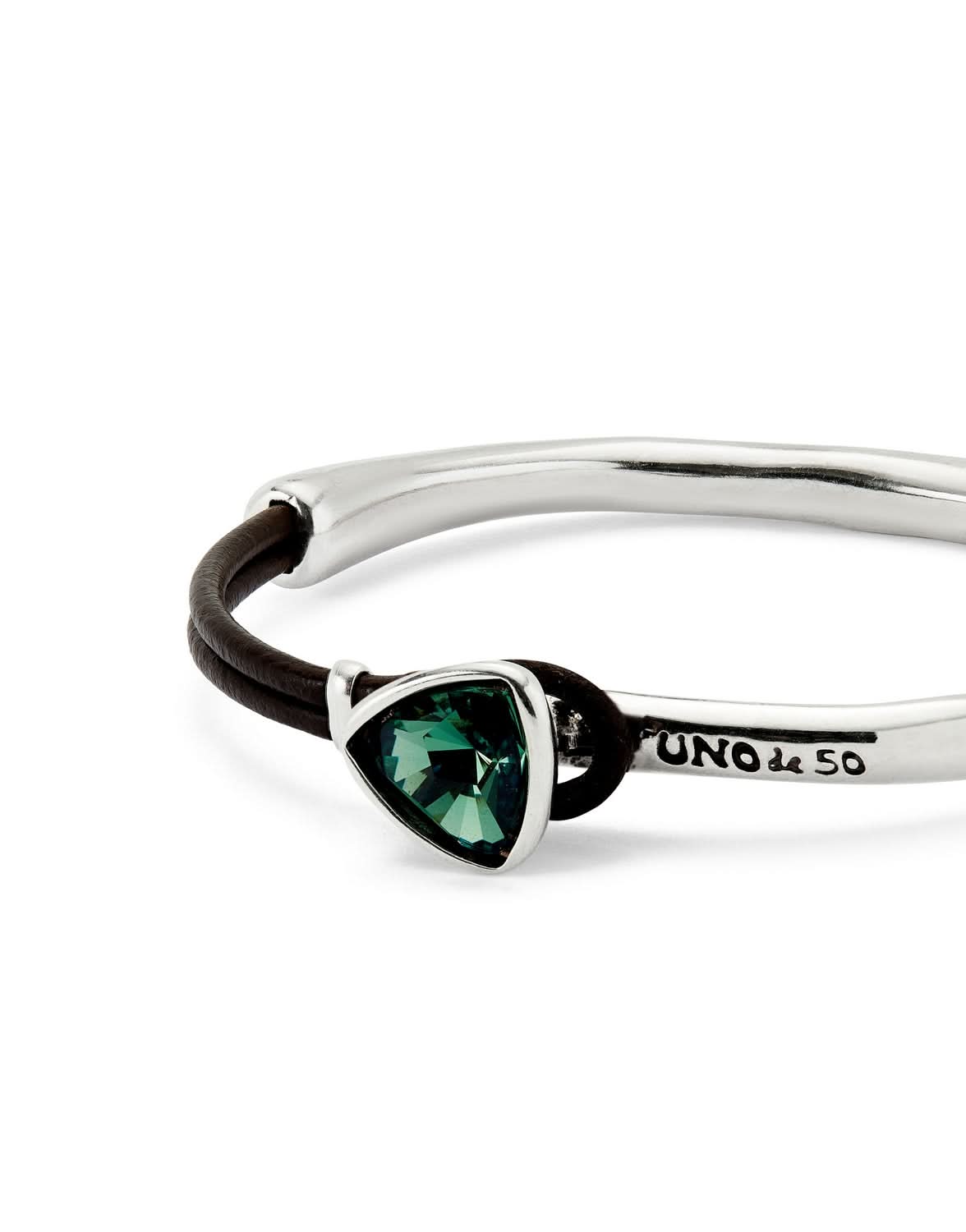 Sterling Silver Plated Ser Camaleonica Green Bracelet PUL2509VRDMTL0