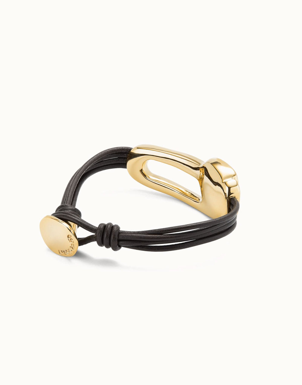 18k Gold Plated Ser Expresiva Black Bracelet PUL2513NGRORO0