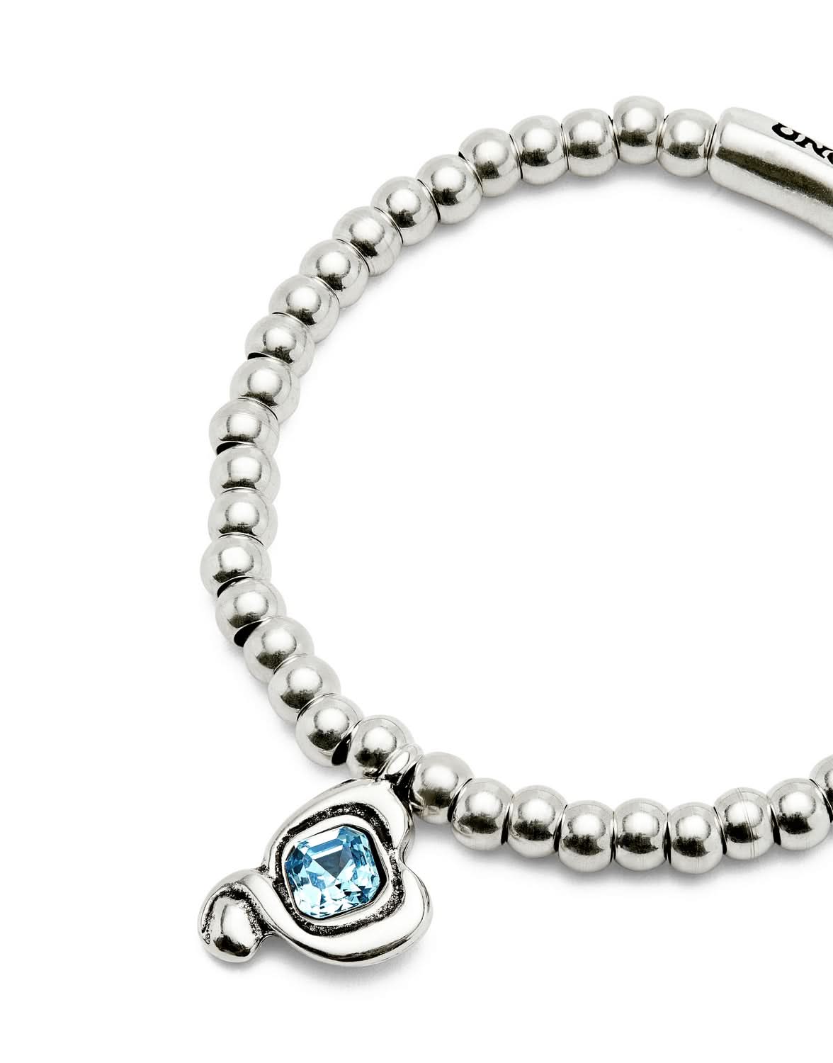 Stunning view of the Sterling Silver Plated Ser Expresiva Blue Bracelet PUL2514AZCMTL0 highlighting its unique handcrafted features and luxurious style.