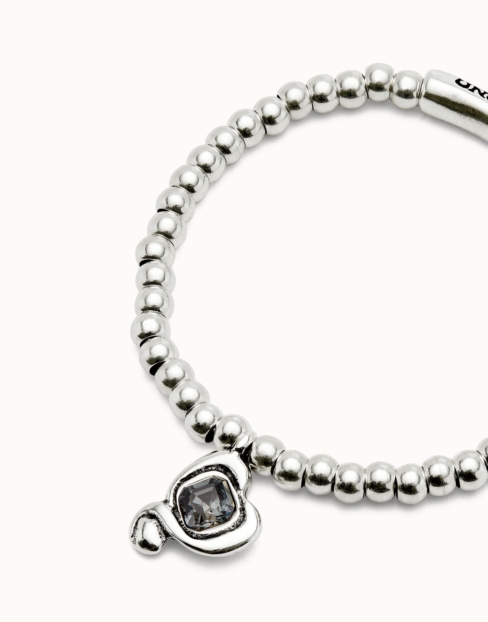 Stylish Sterling Silver Plated Ser Expresiva Black Bracelet PUL2514NGRMTL0 featuring a striking blend of modern design and classic elegance, perfect for self-expression.