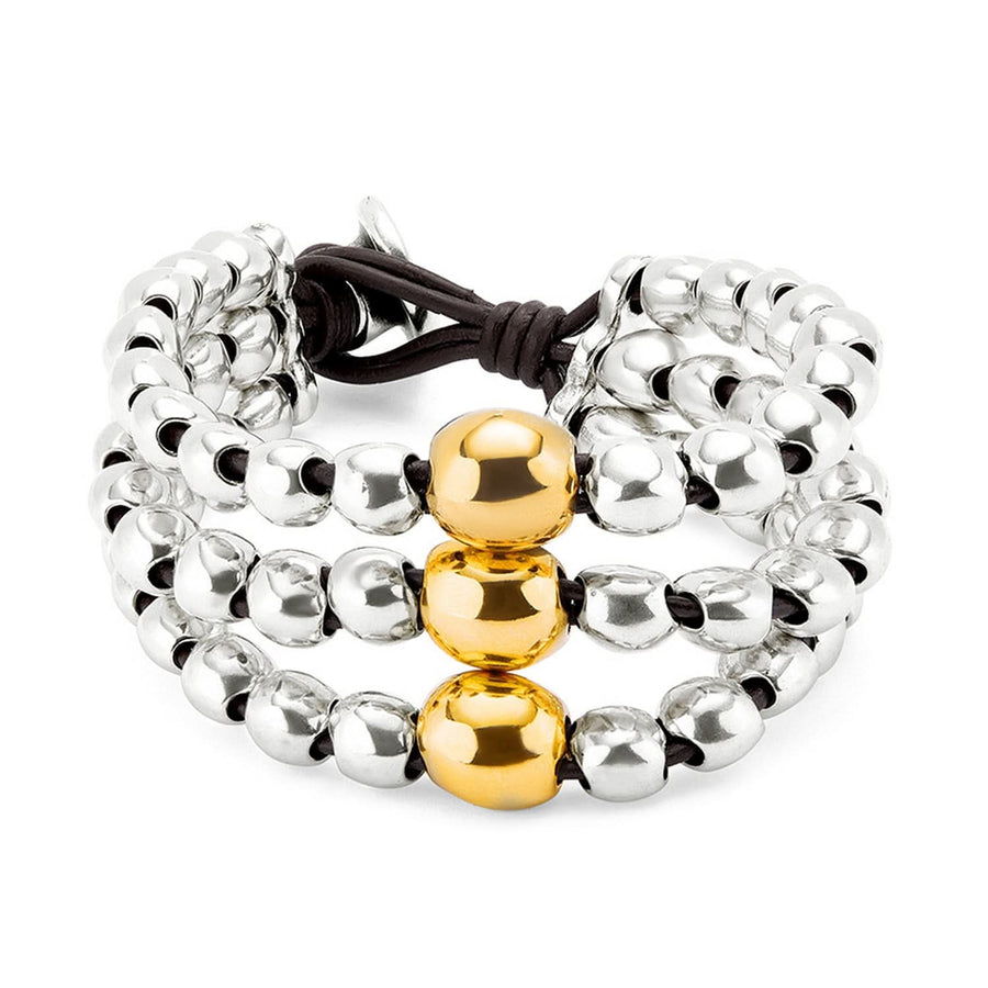 18k Gold Sterling Silver Plated Ser Intrepida Gold Bracelet PUL2550OROMTL0