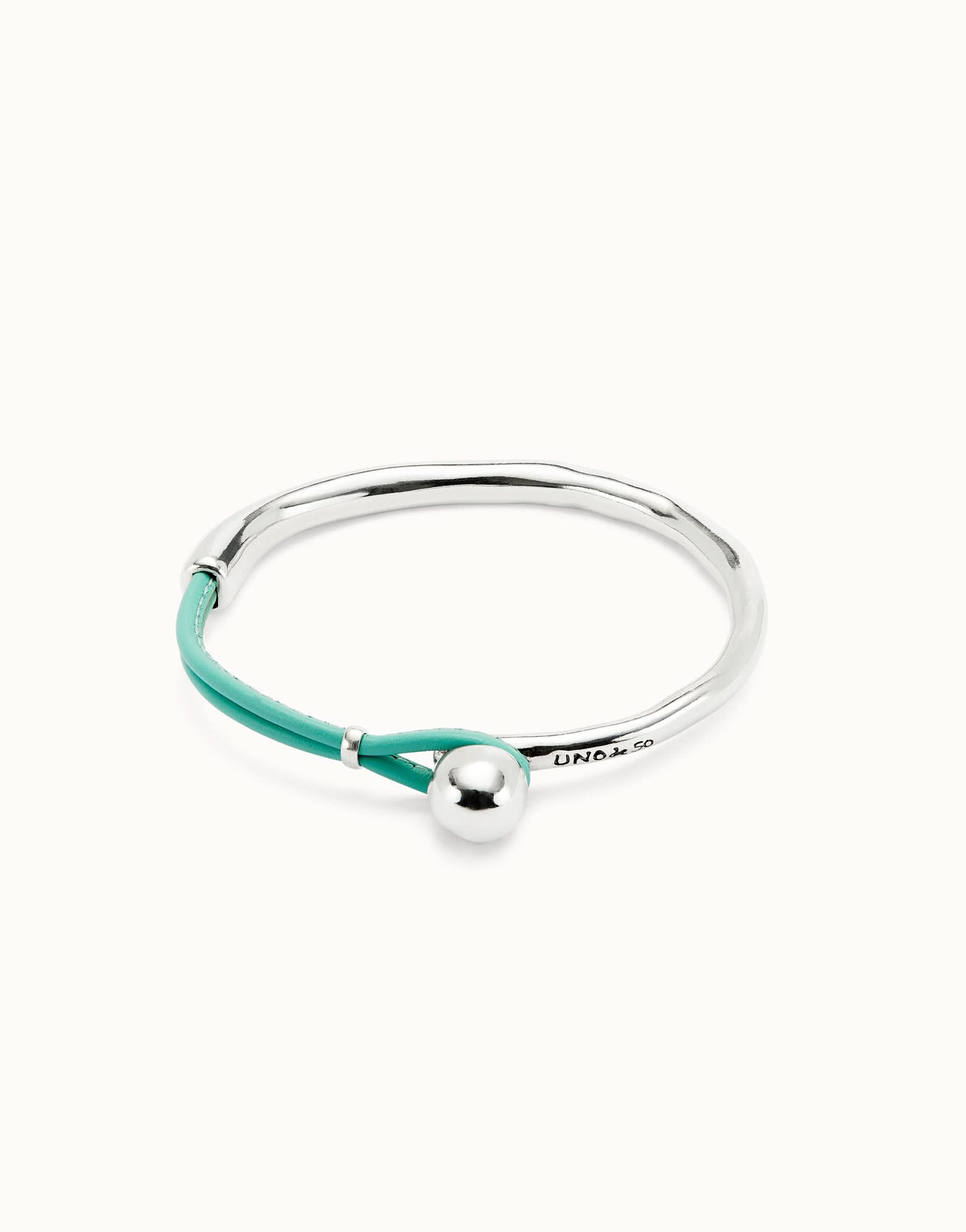 Sterling Silver Plated Ser Intrepida Turquoise Bracelet PUL2551TQSMTL0