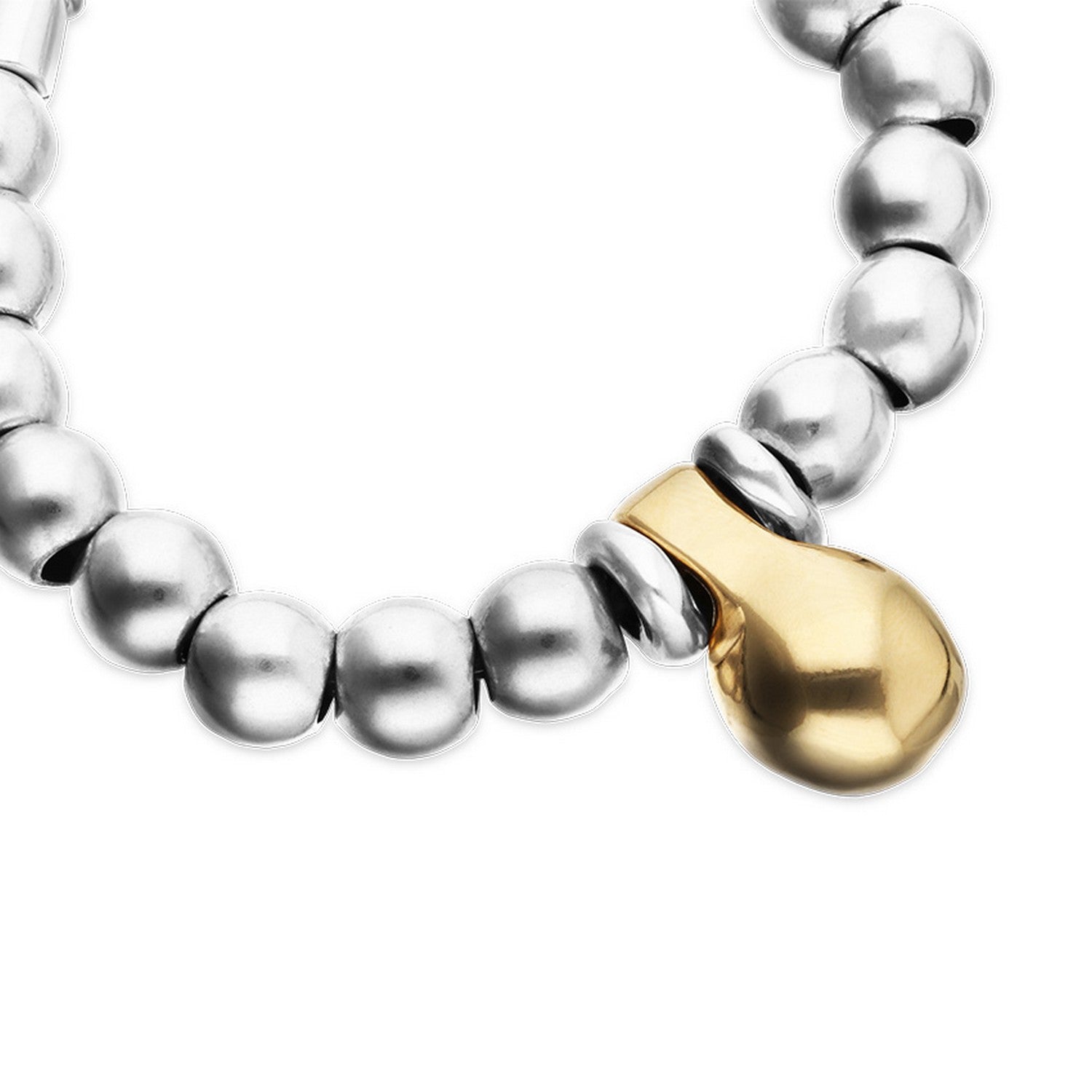Medium Sterling Silver Alloy Shapes Of Balls And Big Shaped Ball In Gold 18K Bracelets PUL2608OROMTL