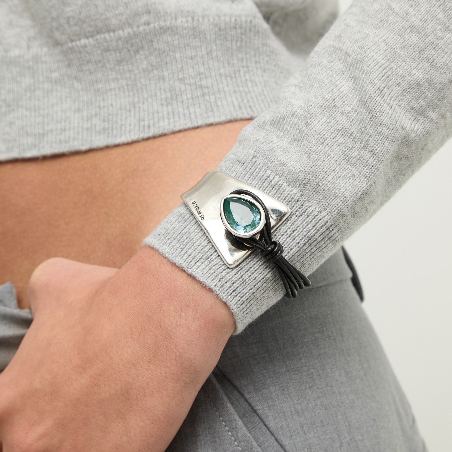 UNOde50 Presagio Silver Plated Bracelet PUL2649VRDMTL