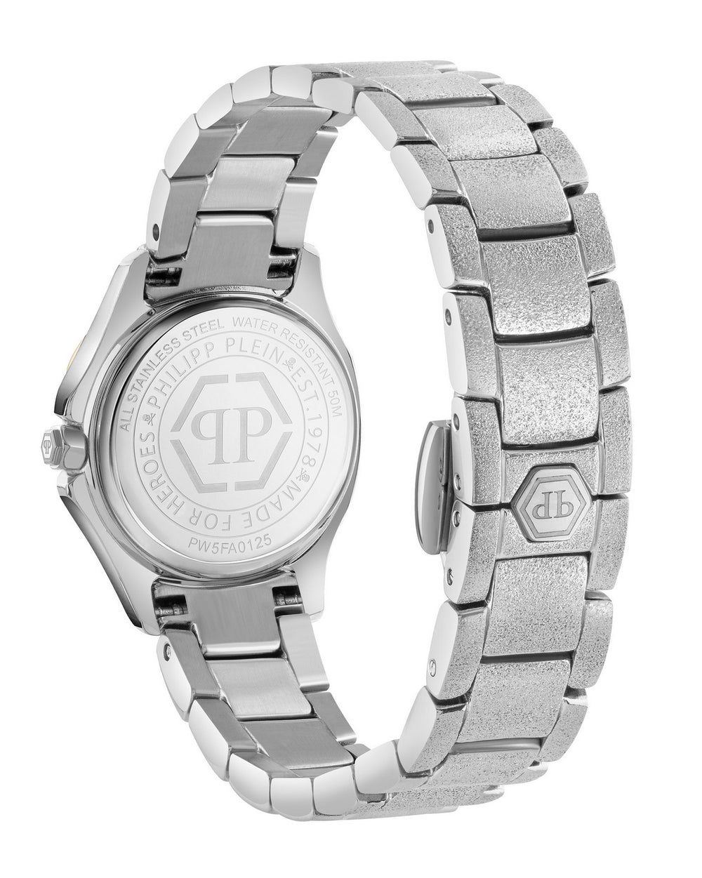 Philipp Plein Women’s The $pectre Lady Mini 23 mm Silver Dial Crystal Watch PW5FA0125