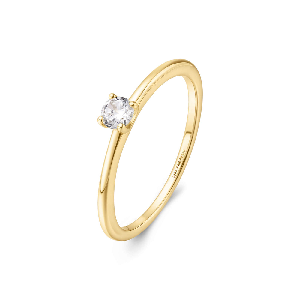 Gold Classic Slim Stacking Ring R064-01G