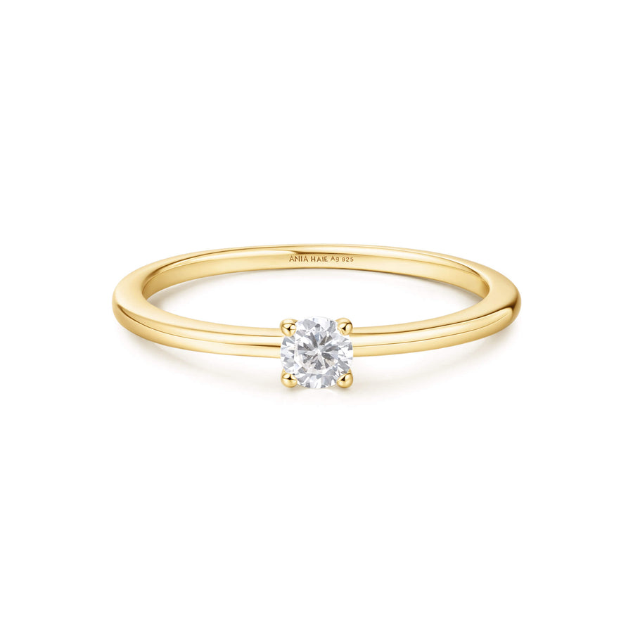 Gold Classic Slim Stacking Ring R064-01G
