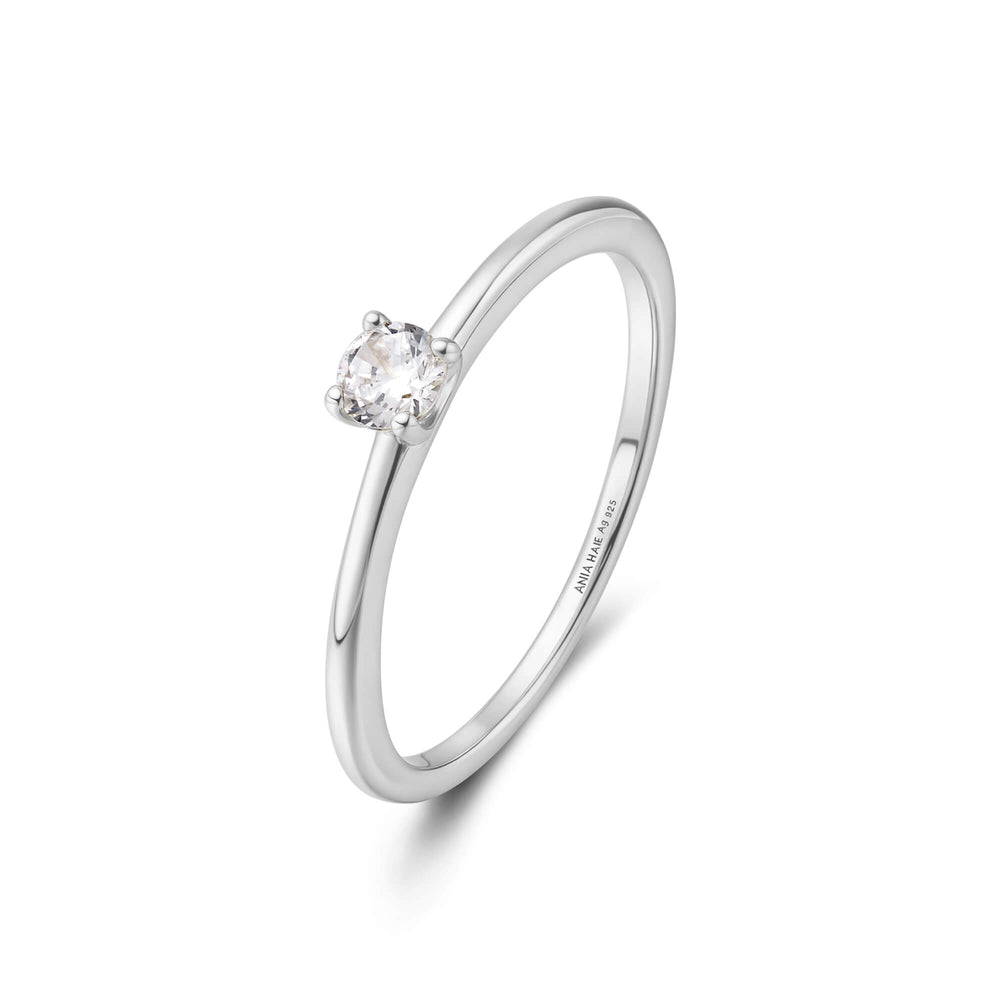 Silver Classic Slim Stacking Ring R064-01H