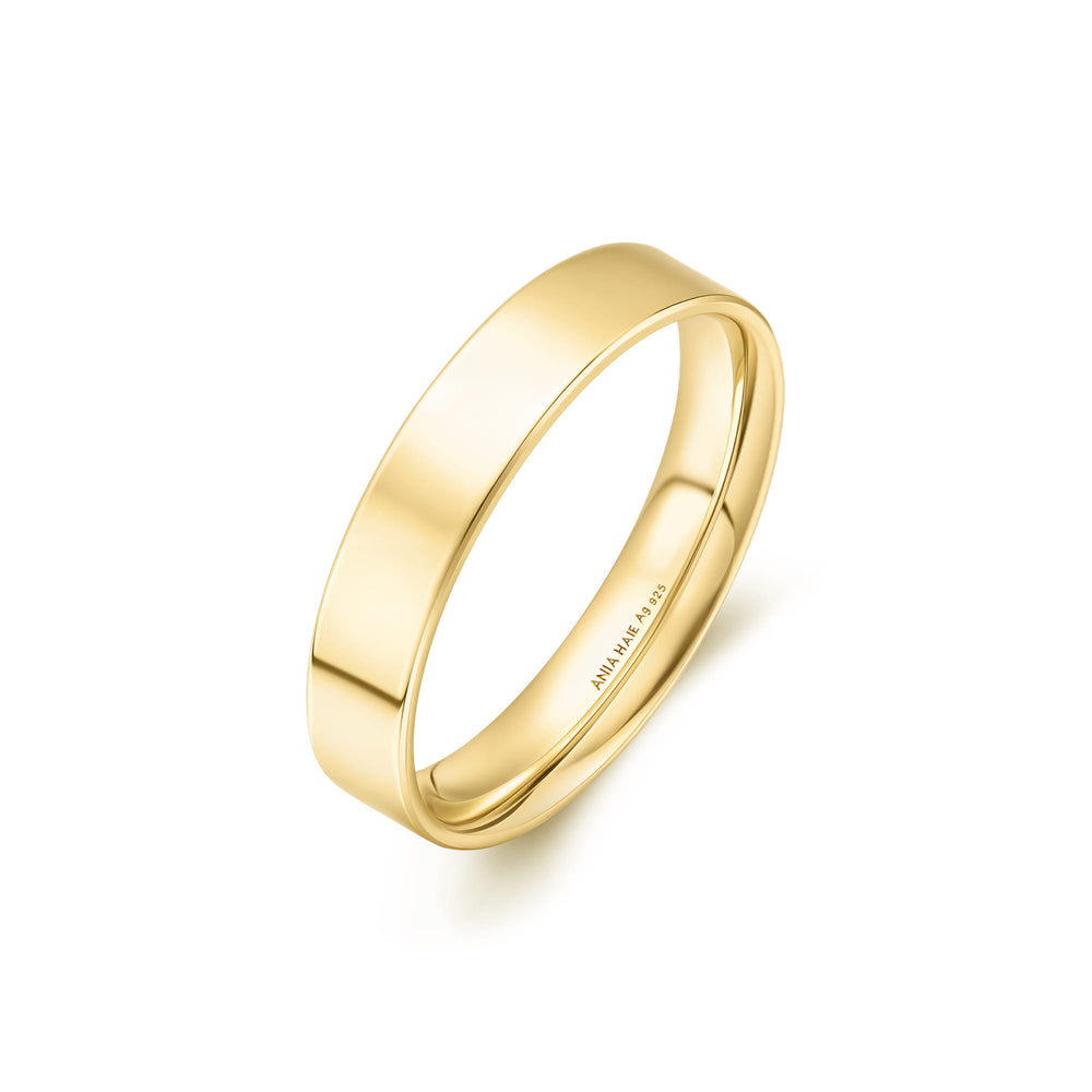 Gold 4mm Smooth Band R064-03G