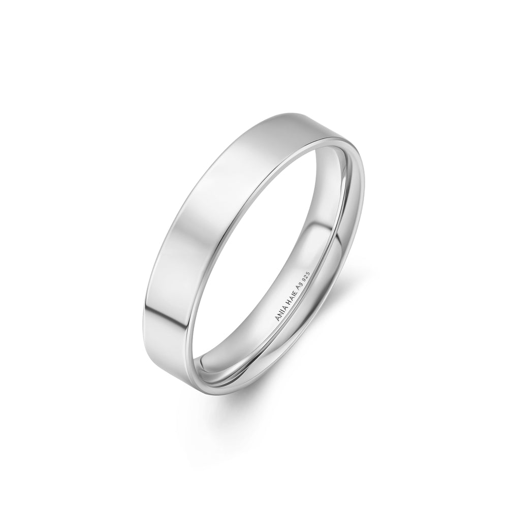 Silver 4mm Smooth Band R064-03H