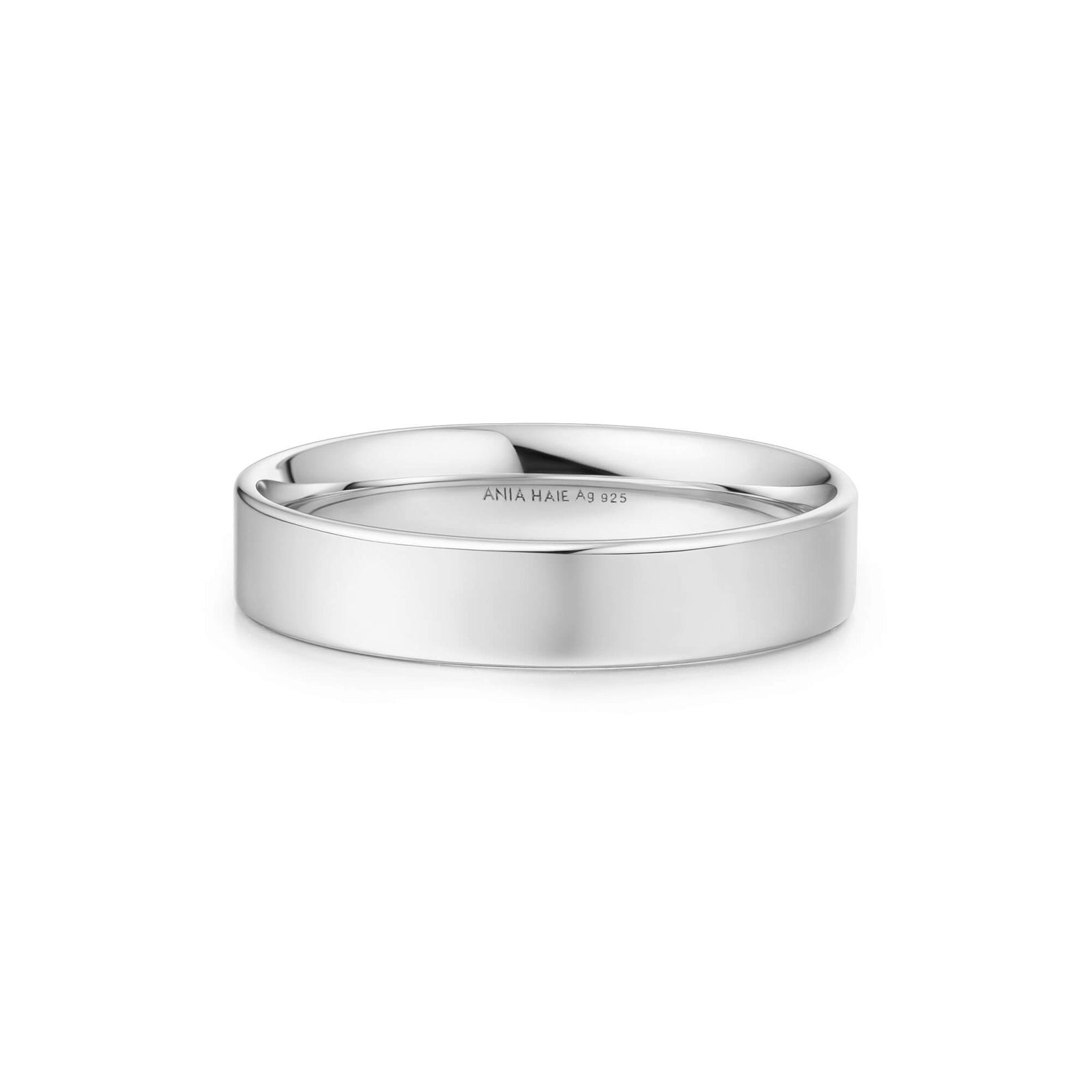 Silver 4mm Smooth Band R064-03H