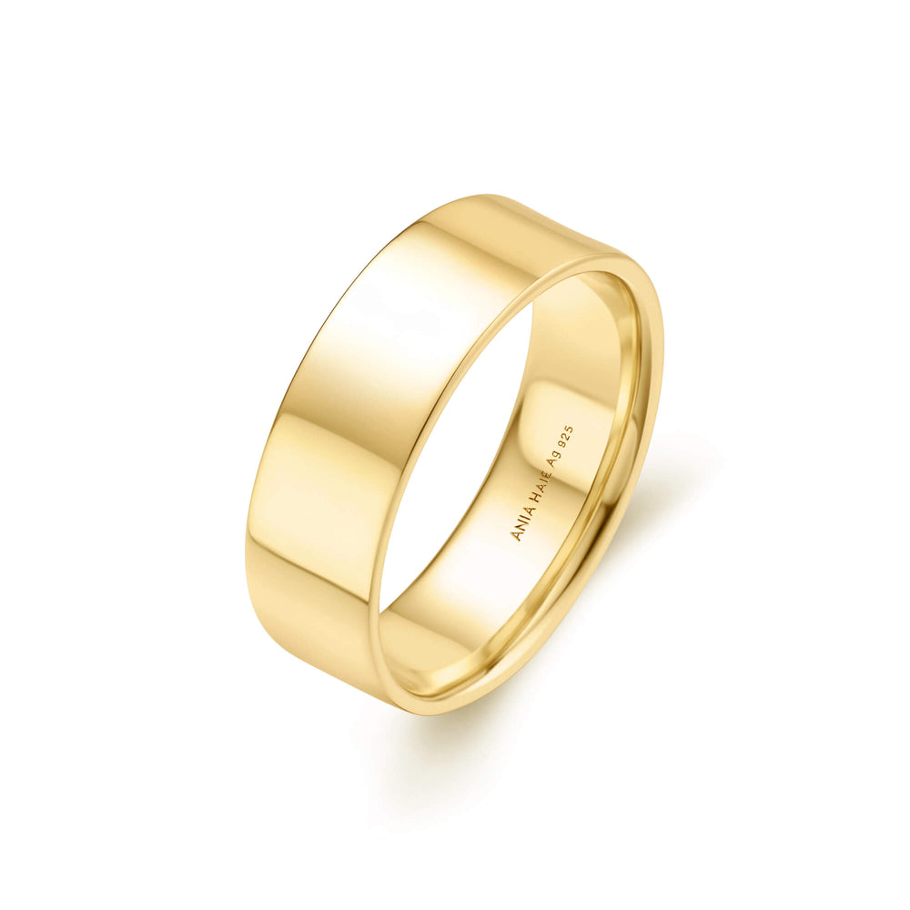Gold 6mm Smooth Band R064-04G