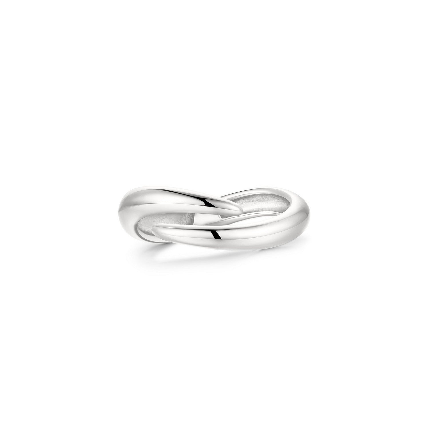 Ania Haie Fairy Dust Silver Spiral Adjustable Ring R079-02H