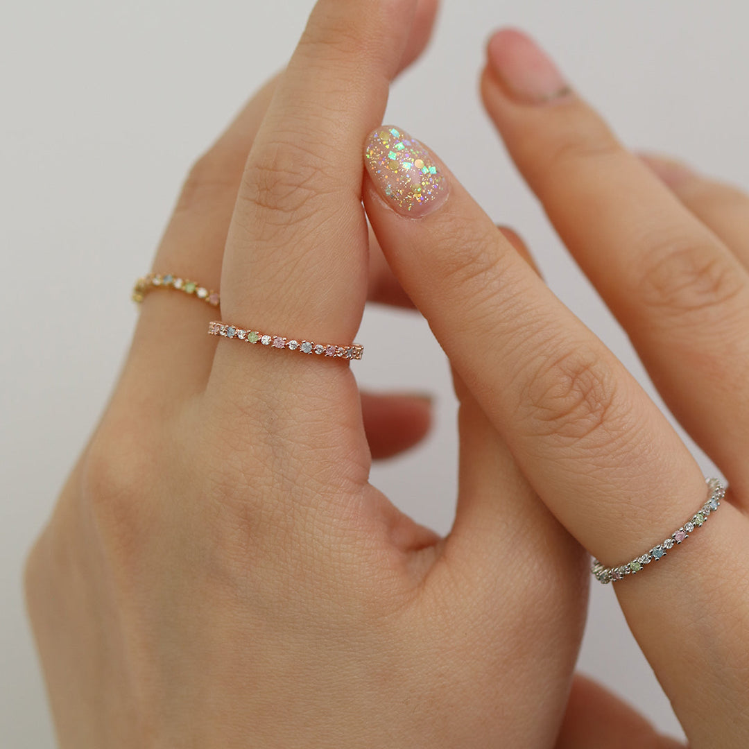 Pastel rainbow ring-3