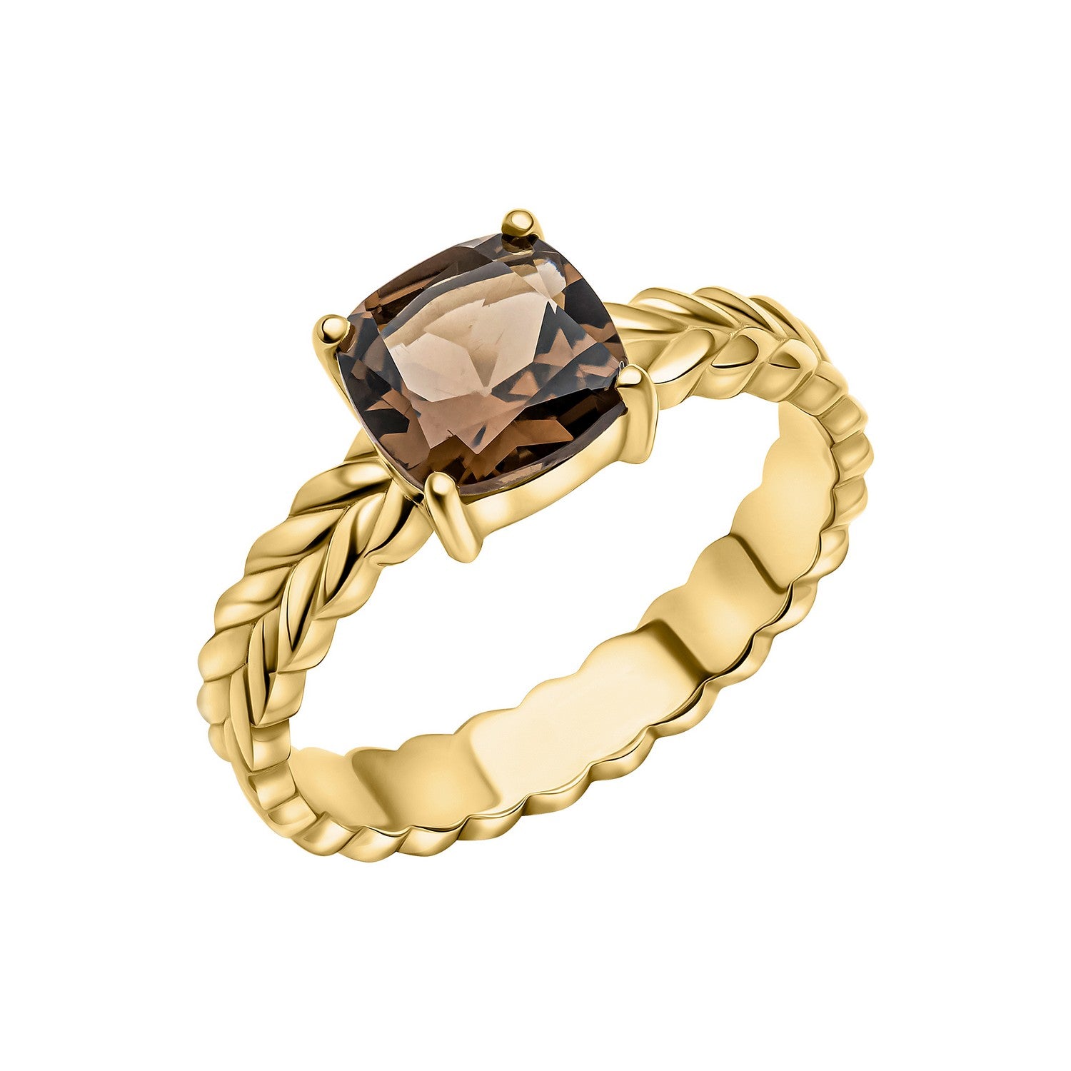 Laura Ashley Zelia Stripe Smokey Quartz Ring R4025