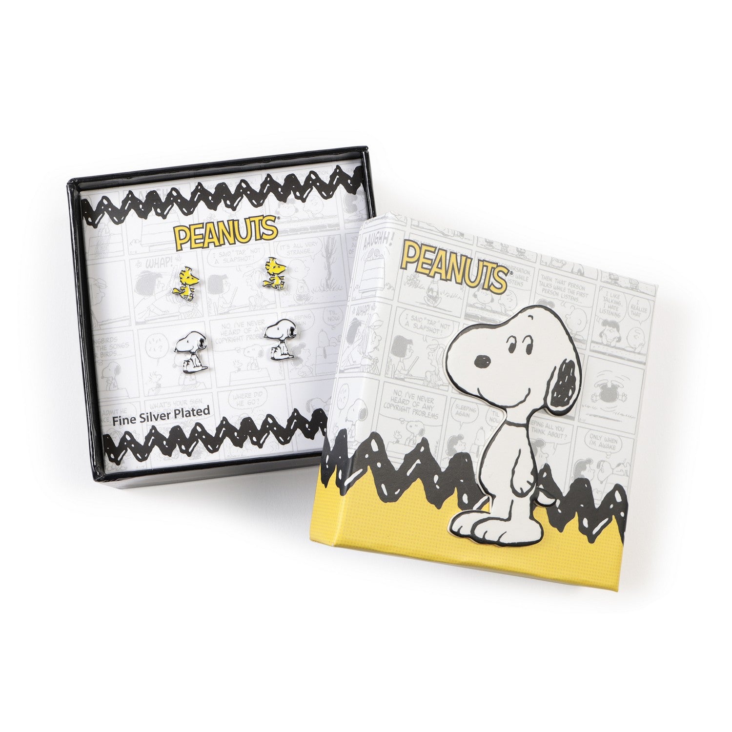 Collectable Peanuts Snoopy & Woodstock Stud Set Earring SF00851SL.PH