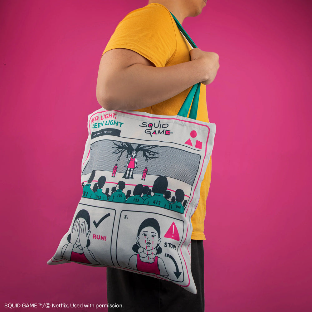 Squid Games Tote Bag  Young-hee Blueprint CR2347