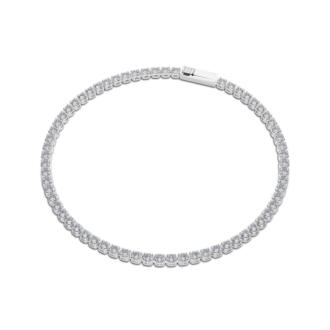 14k White Gold Diamante Diamond Bracelet SJ-B2563-WD-WG