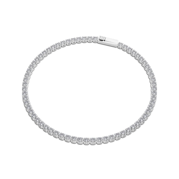 14k White Gold Diamante Diamond Bracelet SJ-B2563-WD-WG