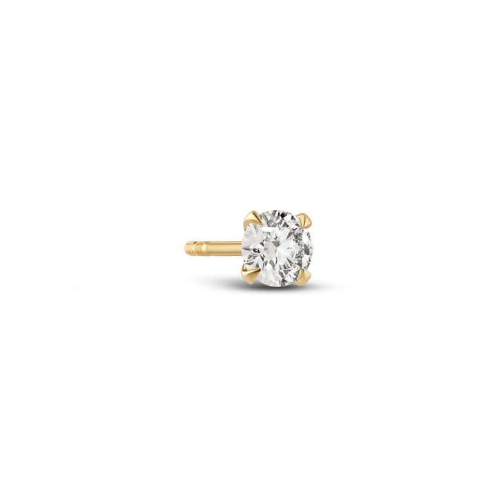14k Yellow Gold Venice Piccolo Single Diamond Earring SJ-E2501-WD-YG-1