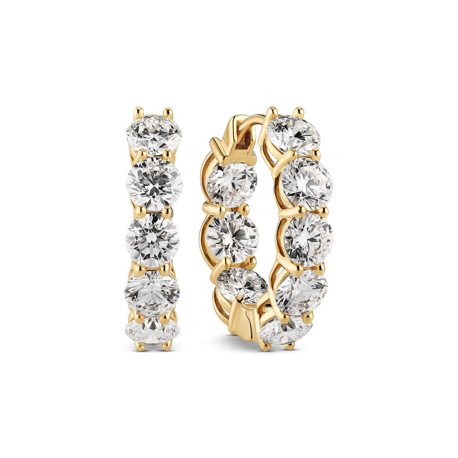 14k Yellow Gold Ariccia Diamond Earrings SJ-E2528-WD-YG