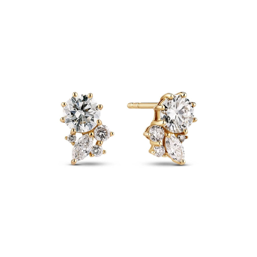 14k Yellow Gold Lovere Diamond Earrings SJ-E2550-WD-YG