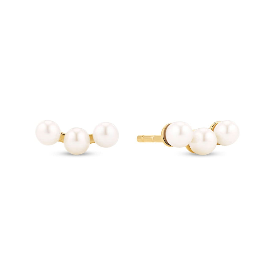18K Gold Plated Perla Tre Earrings SJ-E2733-P-YG