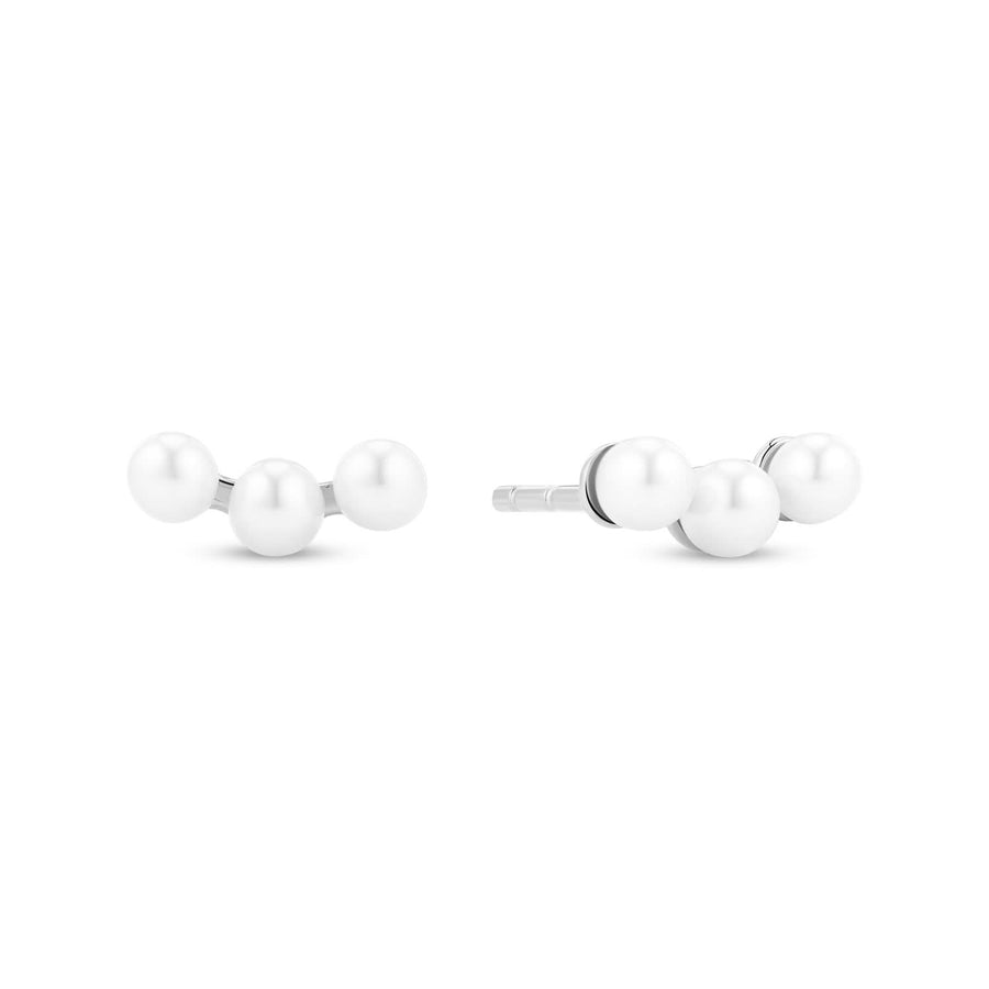 Sterling Silver Perla Tre Earrings SJ-E2733-P