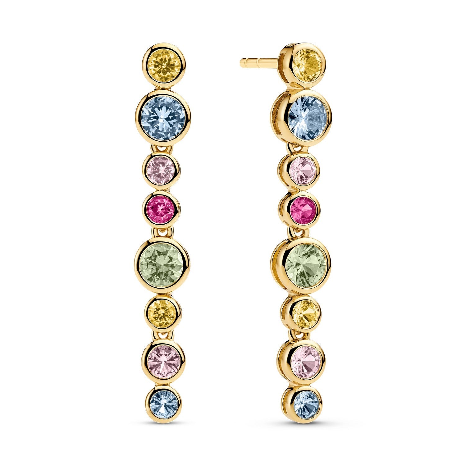 Sif Jakobs 18k Gold Plated Sardinien Lungo Piccolo Earrings SJ-E2770-XCZ-YG