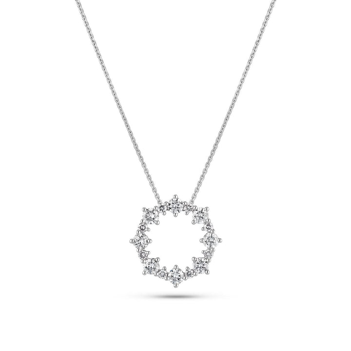 14k White Gold Brina Diamond Necklace SJ-N2533-WD-WG