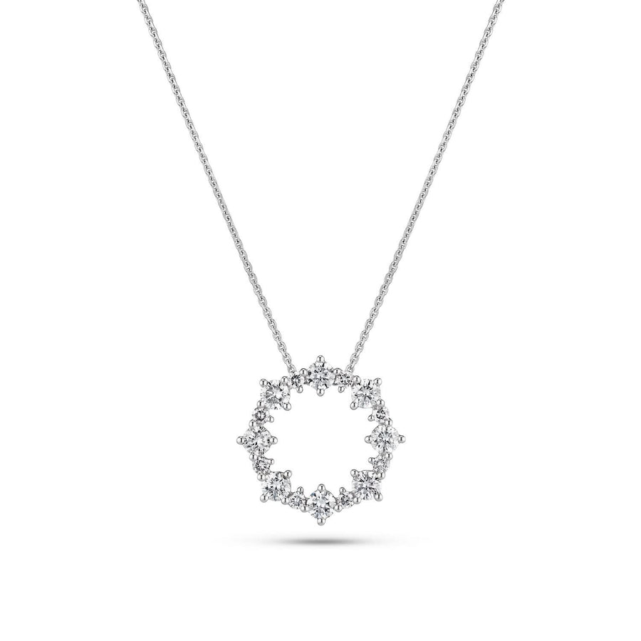 14k White Gold Brina Diamond Necklace SJ-N2533-WD-WG
