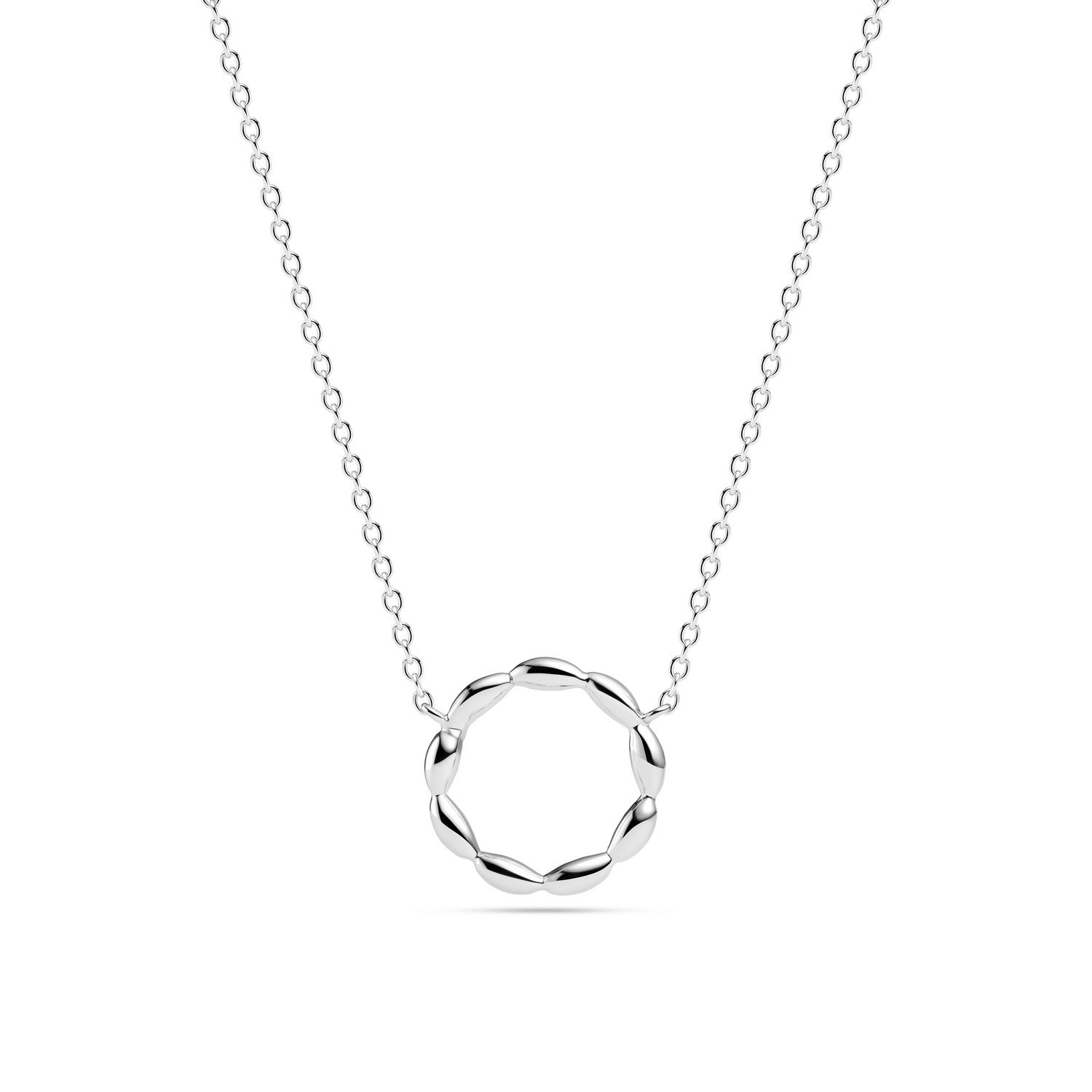Sterling Silver Gocciolina Circolo Necklace SJ-N2627