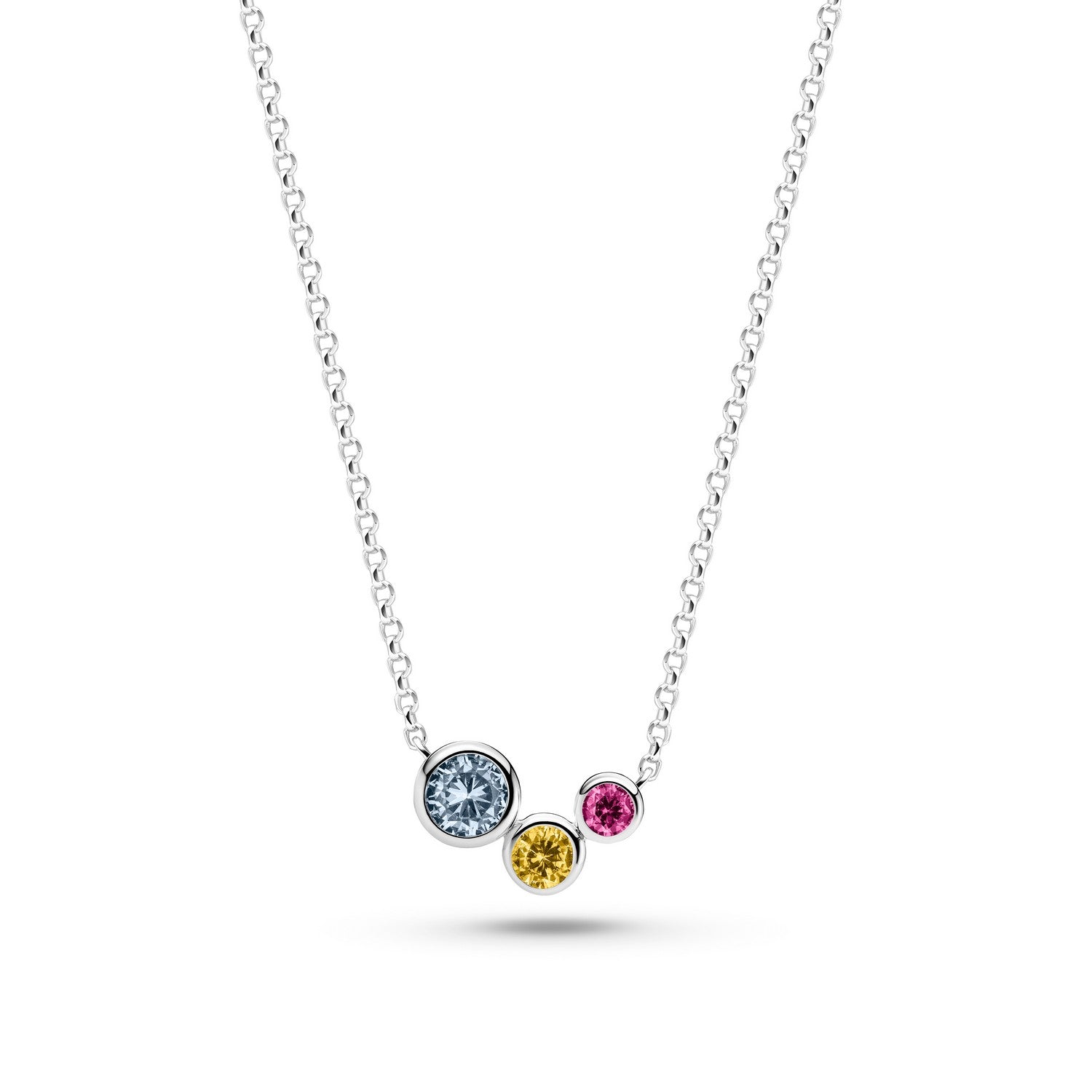 Sif Jakobs 925 Sterling Silver Sardinien Tre Necklace SJ-N2631-XCZ