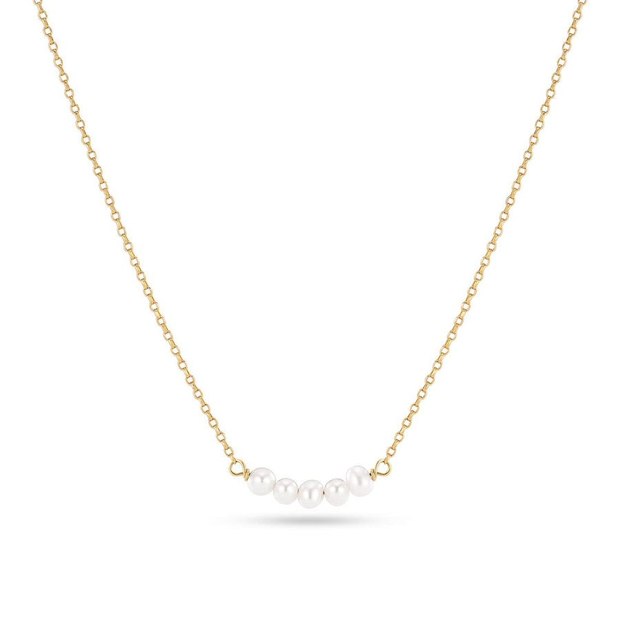 18K Gold Plated Perla Cinque Necklace SJ-N2735-P-YG