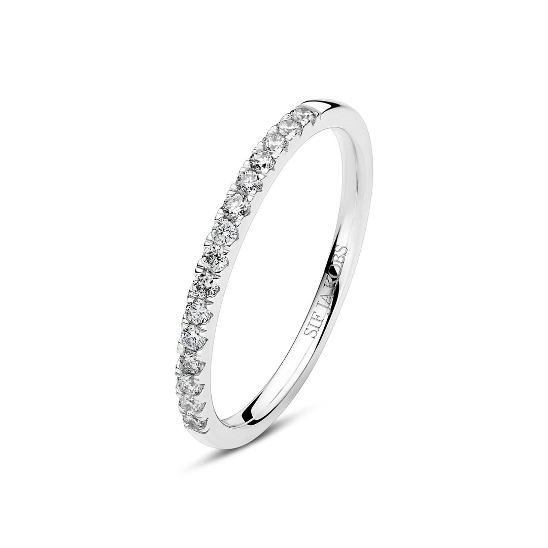 14k White Gold Alba Diamond Ring SJ-R2515-WD-WG