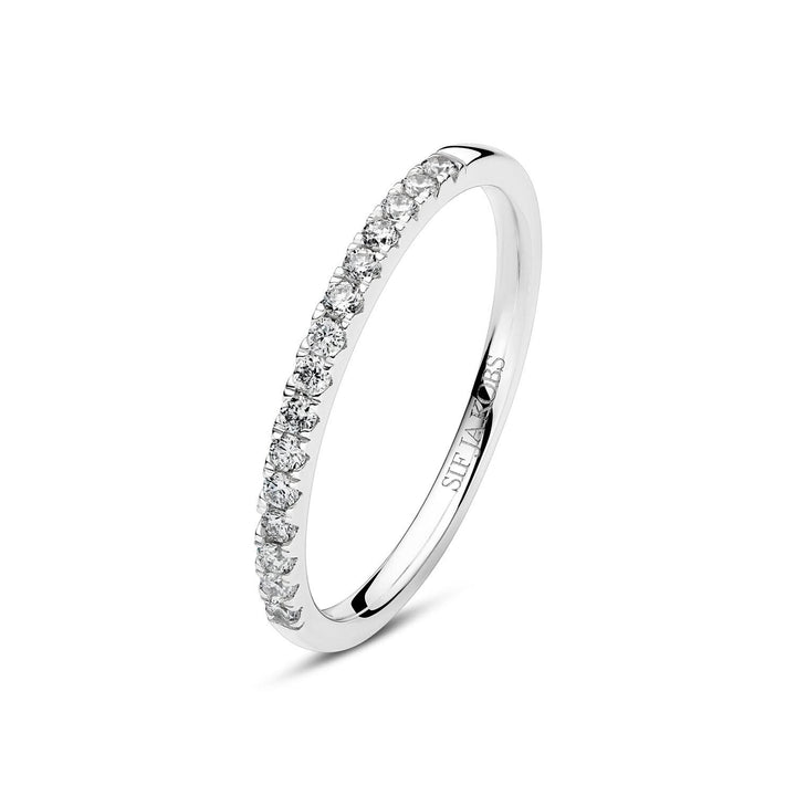 14k White Gold Alba Diamond Ring SJ-R2515-WD-WG