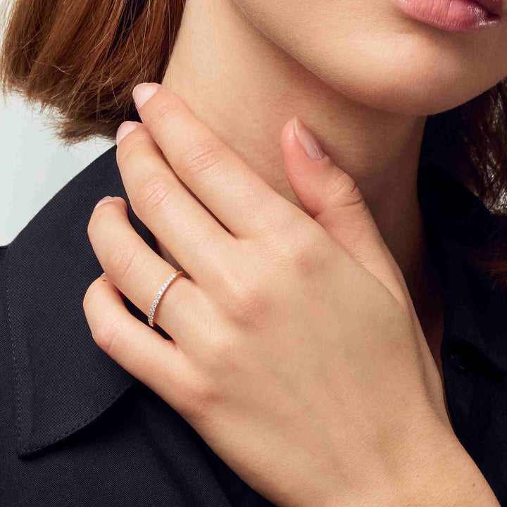 14k White Gold Alba Diamond Ring SJ-R2515-WD-WG