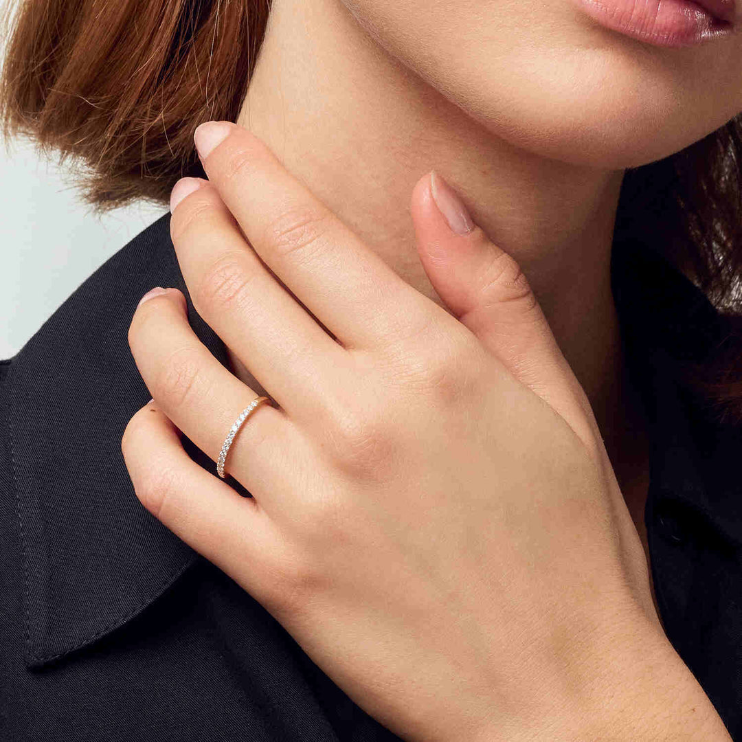 14k Yellow Gold Alba Diamond Ring SJ-R2515-WD-YG