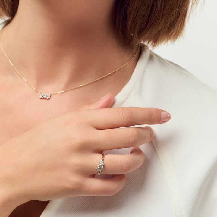 14k Yellow Gold Lovere Diamond Ring SJ-R2550-WD-YG