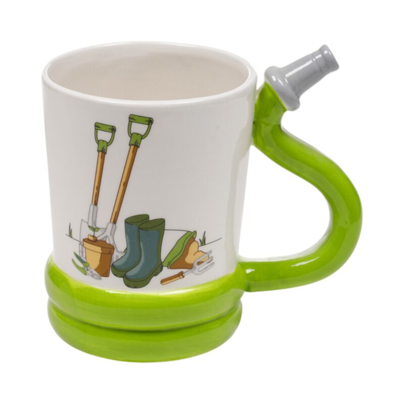 Garden Hose Ceramic Shaped Handle Mug SMUG101