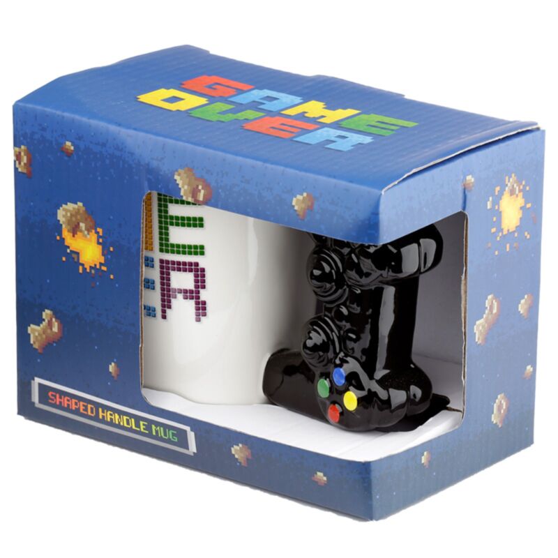 GAME OVER Game Controller Ceramic Shaped Handle Mug SMUG119