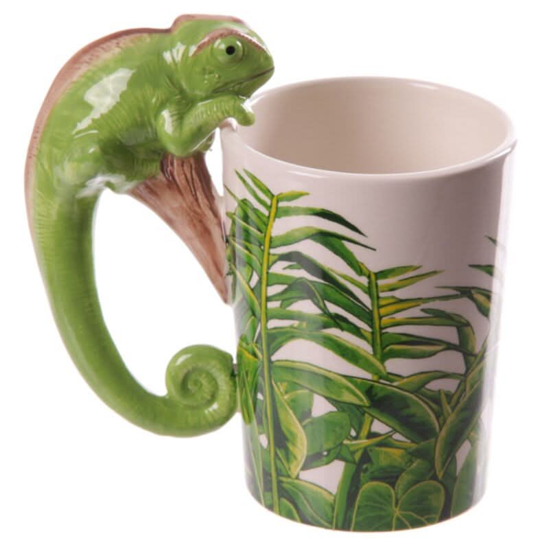 Chameleon Ceramic Shaped Handle Mug SMUG75